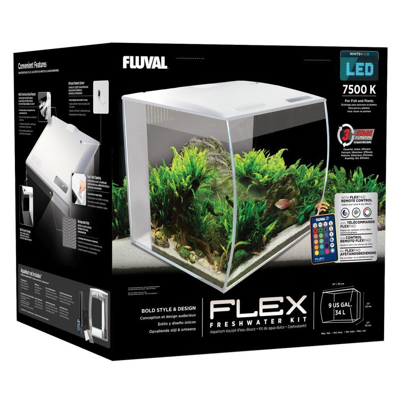 Fluval 15005 FlexAquariumKitWhite 34L 1A International